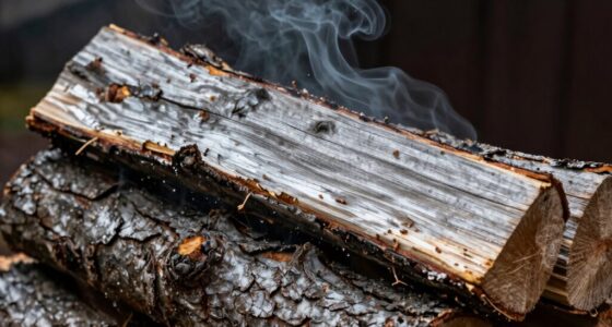 seasoned wood still smokes