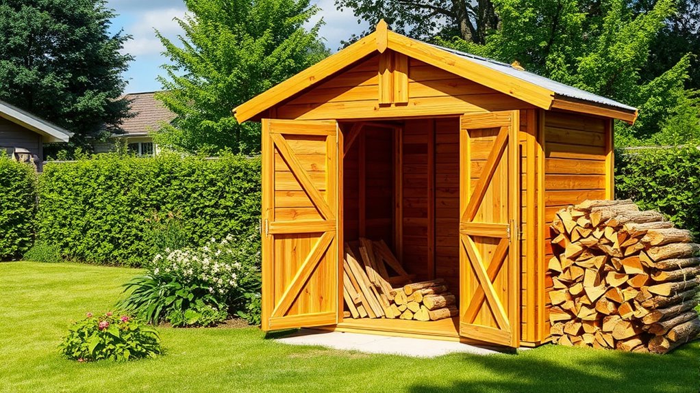 durable weatherproof firewood storage