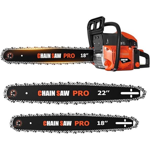gas powered chainsaw with dual tanks