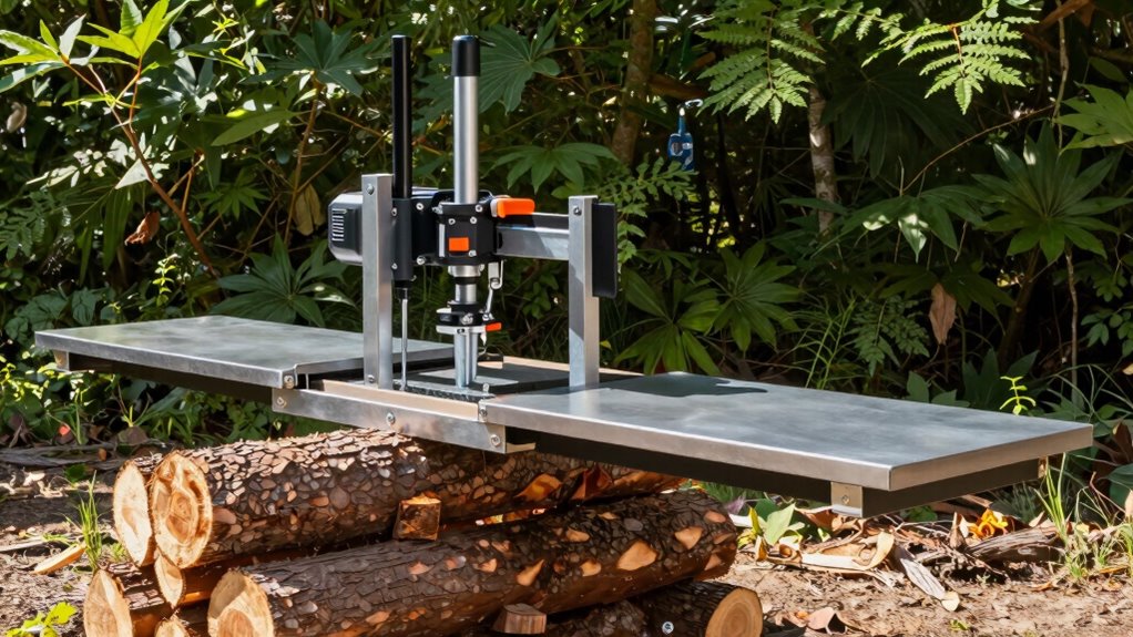 log splitter work table considerations