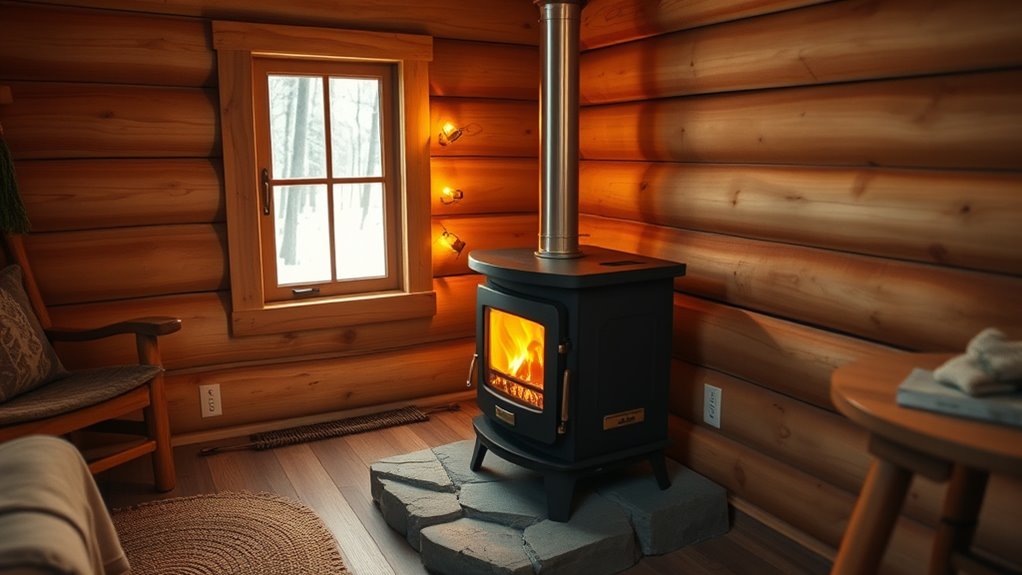 small cabin wood stove considerations