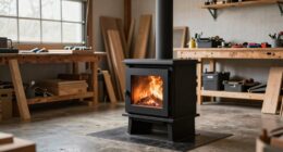 top garage workshop wood stoves