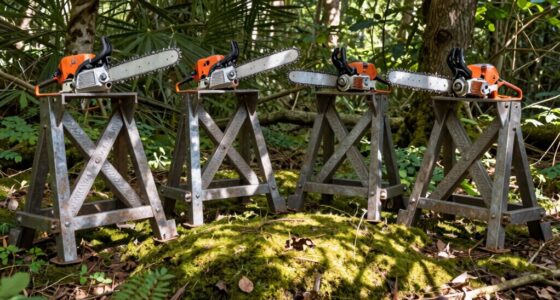 top heavy duty chainsaw stands