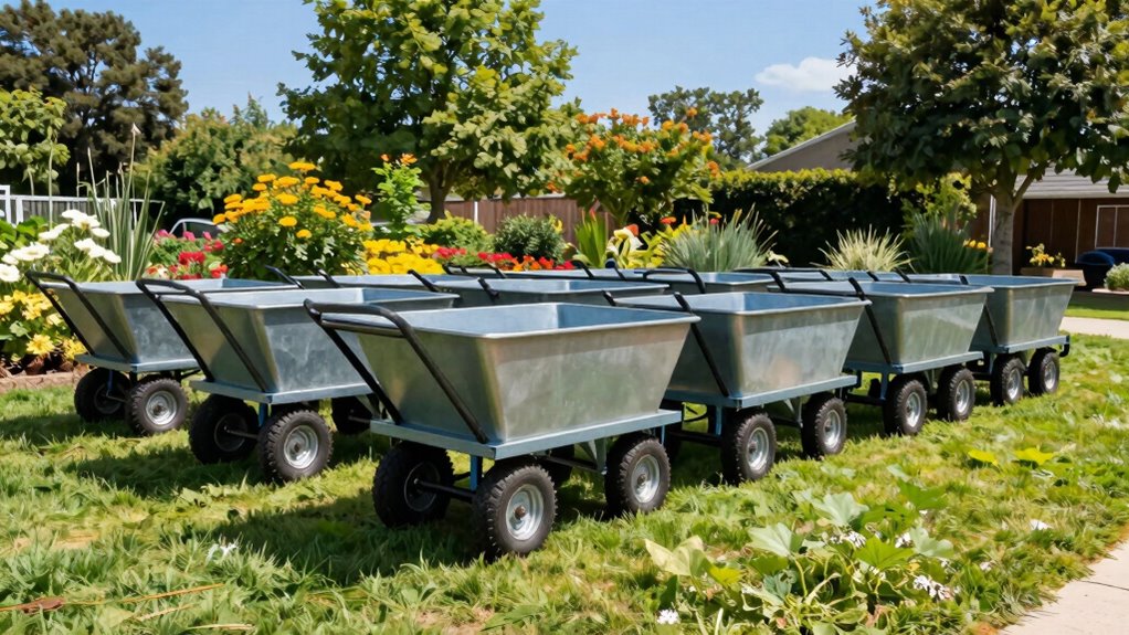 top heavy duty garden carts