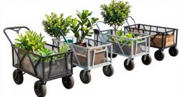 top heavy duty steel garden carts