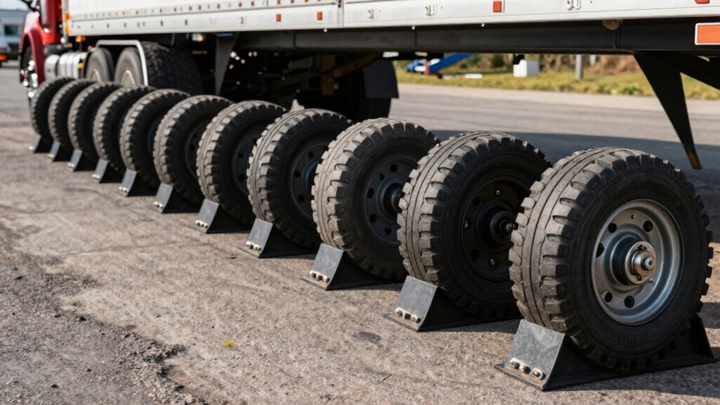top heavy duty trailer chocks