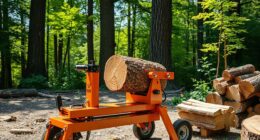 top horizontal log splitters