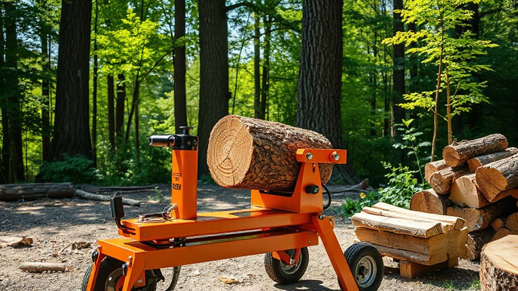 top horizontal log splitters