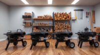 top indoor log splitters