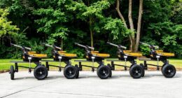 top log splitters with tables