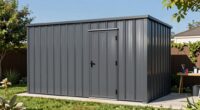 top metal equipment sheds