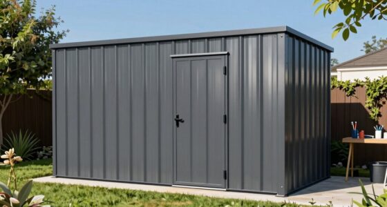 top metal equipment sheds