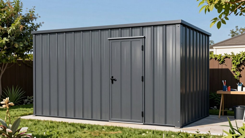 top metal equipment sheds