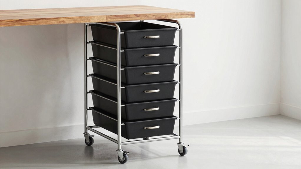 top metal rolling storage carts