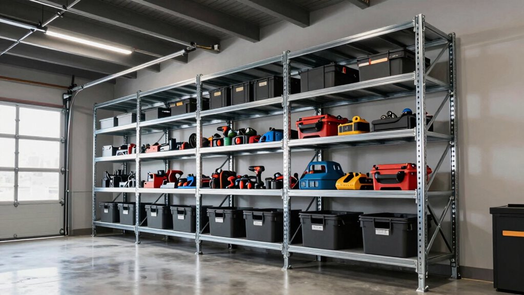 top steel garage shelving