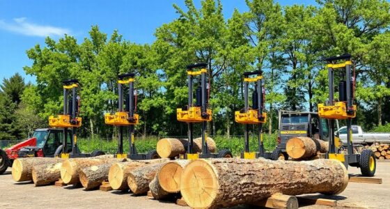 top vertical log splitters