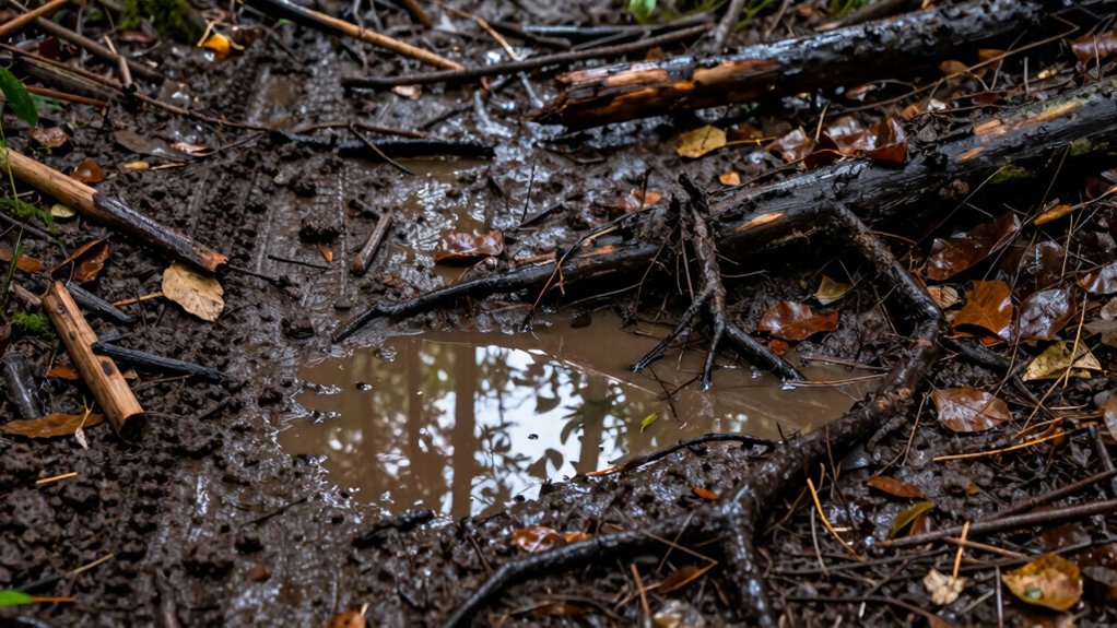 adjusting work for wet ground