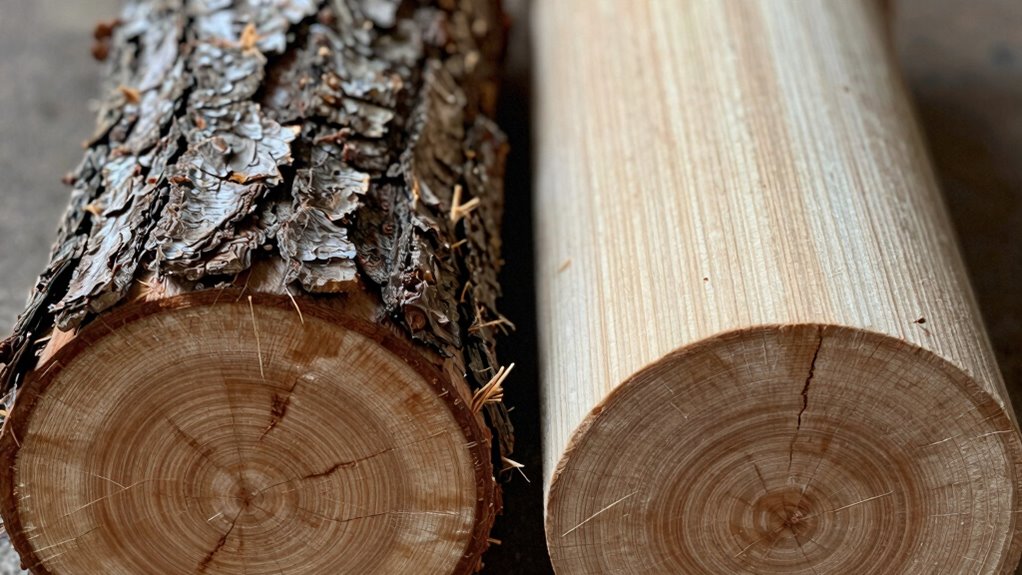 bark influences drying speed