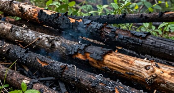 burning beetle killed wood