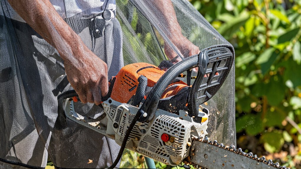 chainsaw dust protection tips