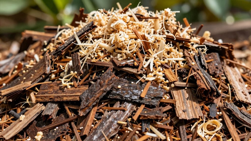 composting sawdust and bark