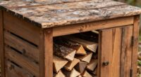 constructing a sheltered kindling storage