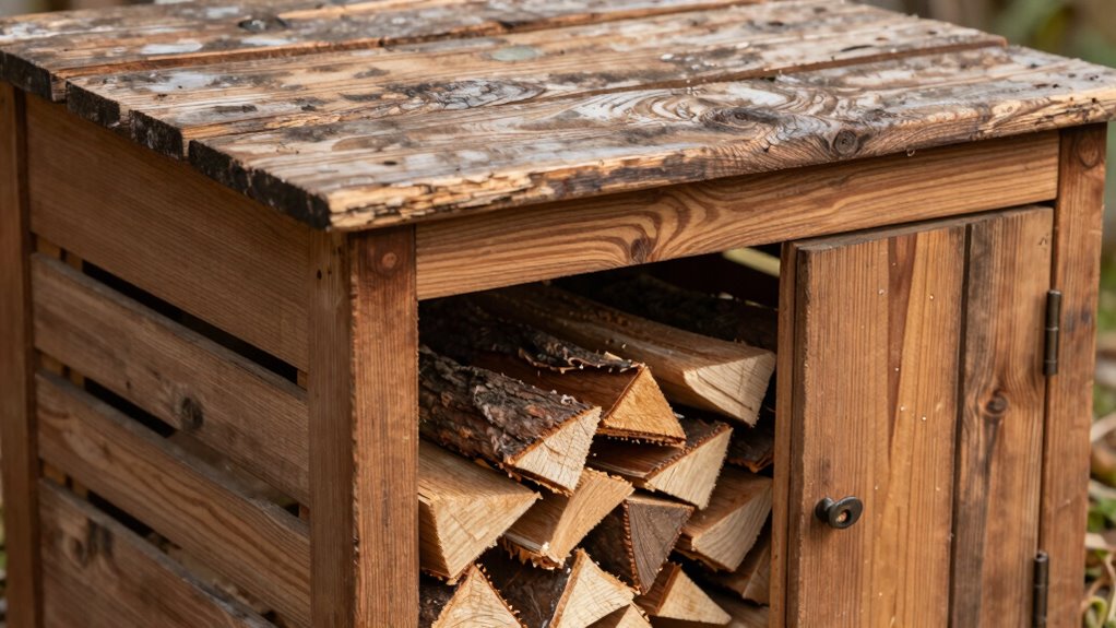 constructing a sheltered kindling storage