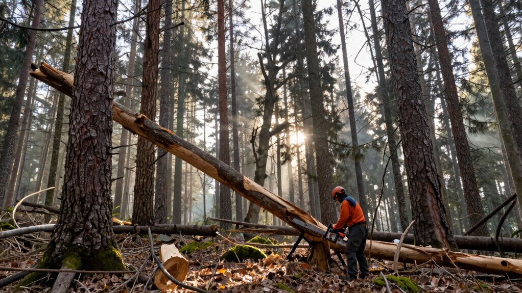 cut dead trees first