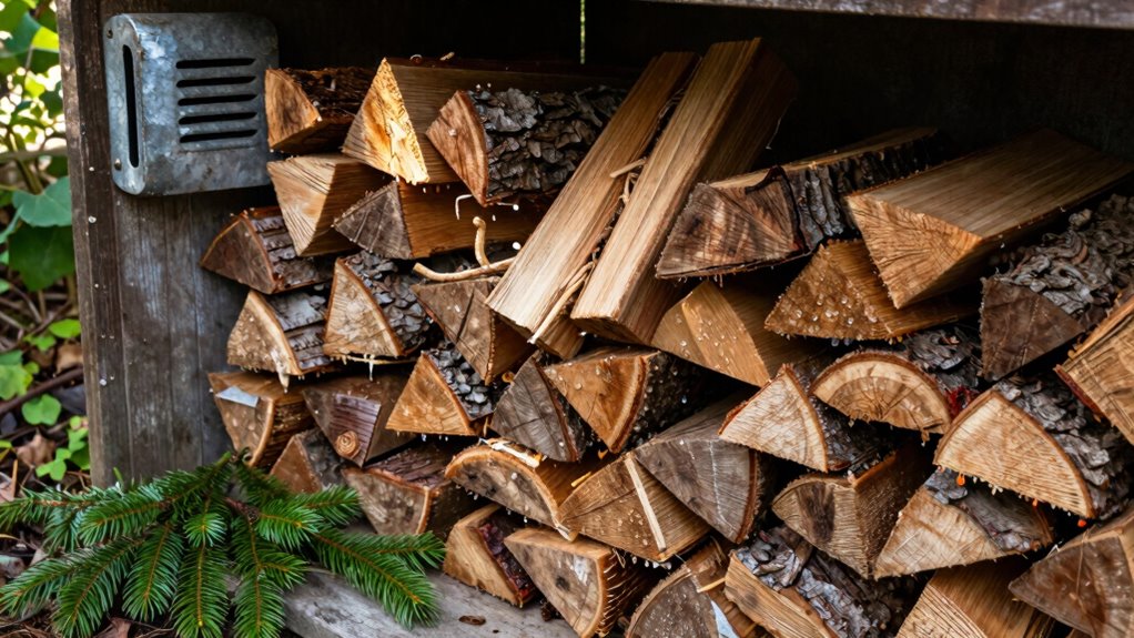 dry and ventilate wood
