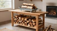 efficient indoor firewood handling