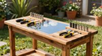 enhanced outdoor workbench design