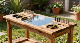 enhanced outdoor workbench design
