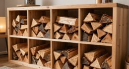 firewood storage compartment dividers