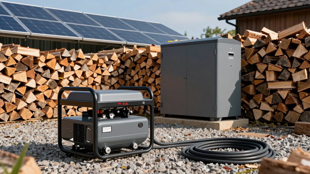 firewood yard backup power