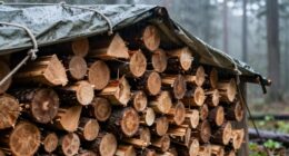keep kindling dry outdoors