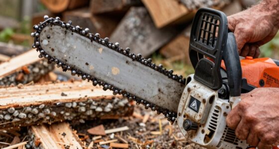 maintain chain with firewood