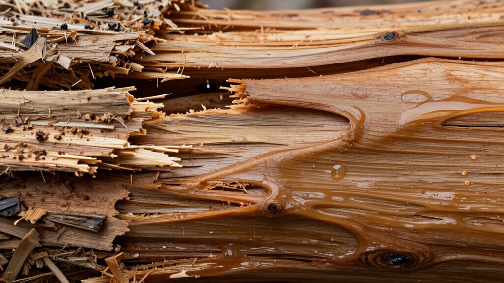 moisture affects wood fracture