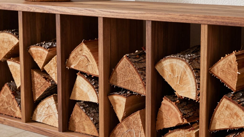 organized customizable firewood storage