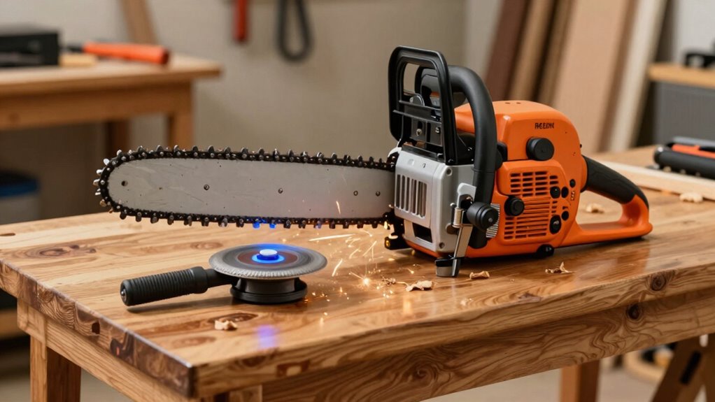 portable chainsaw sharpening station