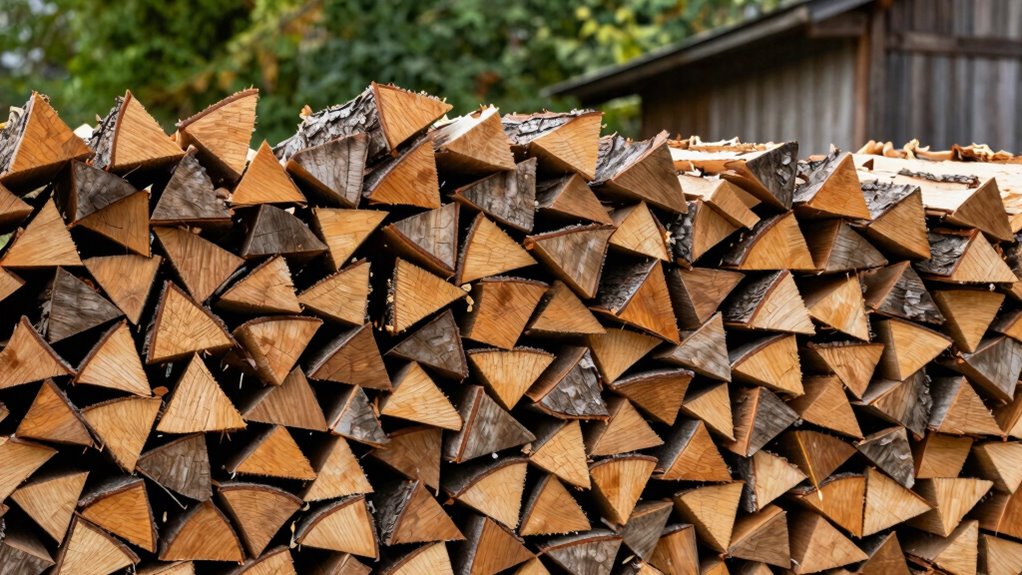 proper firewood stacking technique