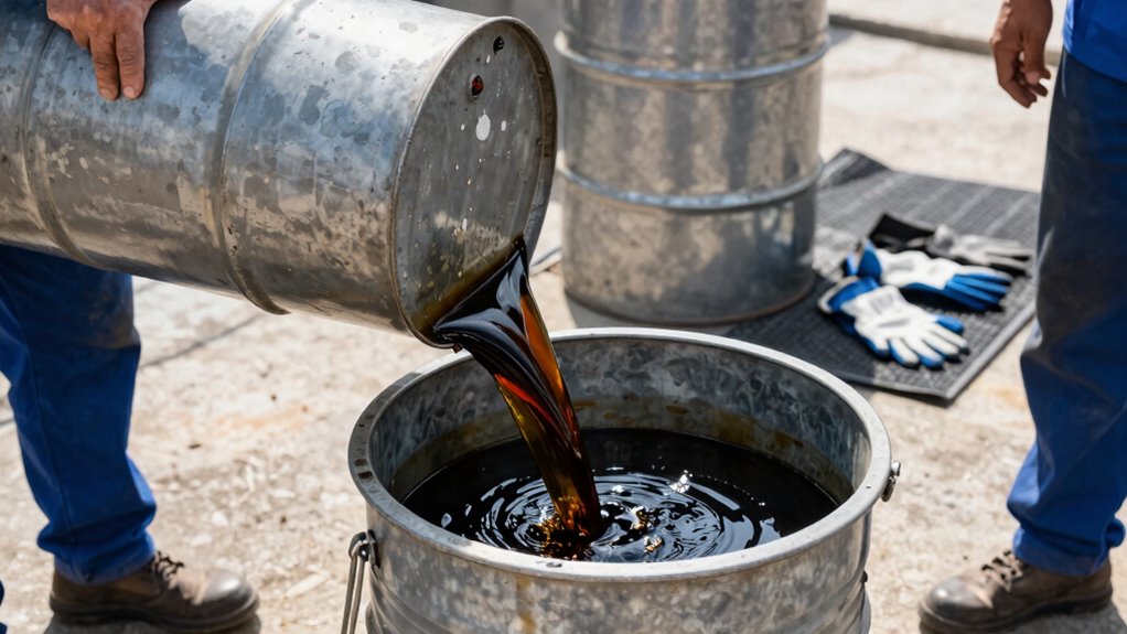 proper hydraulic waste disposal