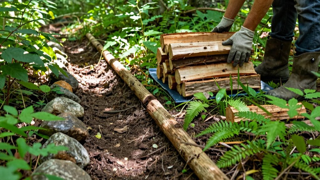 protect soil during firewood collection