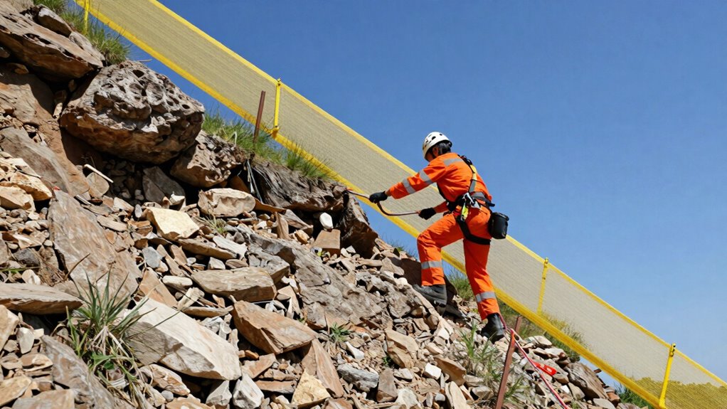 safe slope work techniques