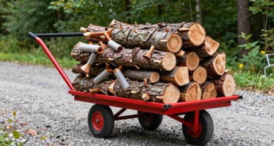 secure firewood hand truck