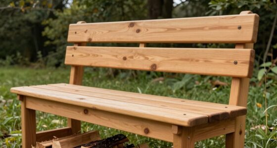 simple safer kindling bench
