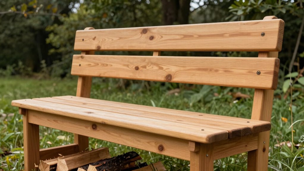 simple safer kindling bench