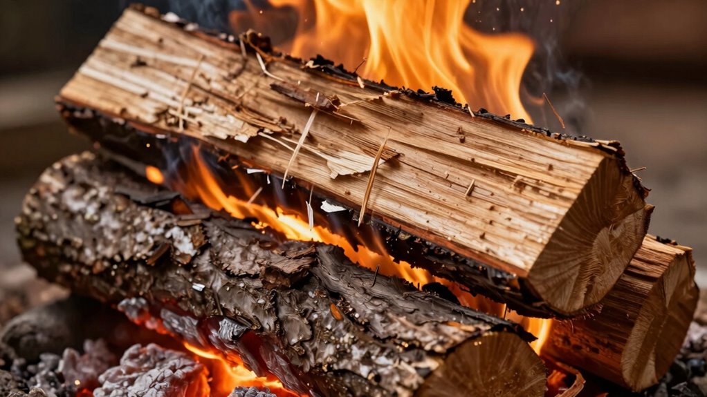 split wood for quick ignition