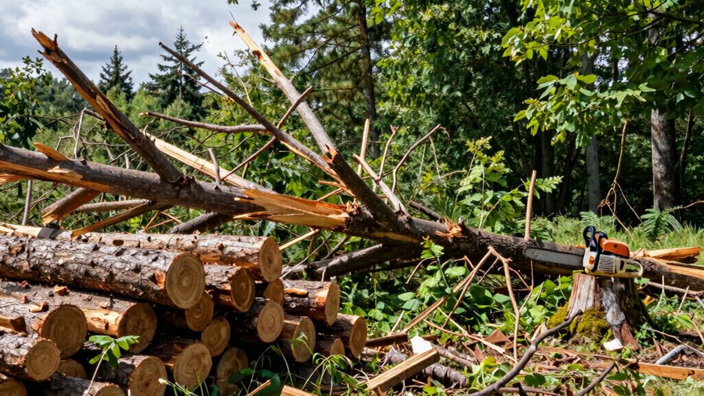 turn storm debris into firewood