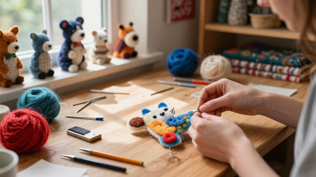 Animals and Ornament Emerge from Felted Wool in Holly Guertin’s Textiles