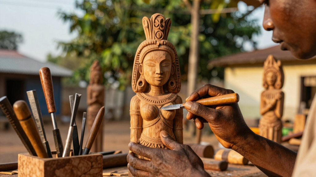 Yoruba Goddess Honored with New Sculptures in Ọṣun-Òṣogbo Grove